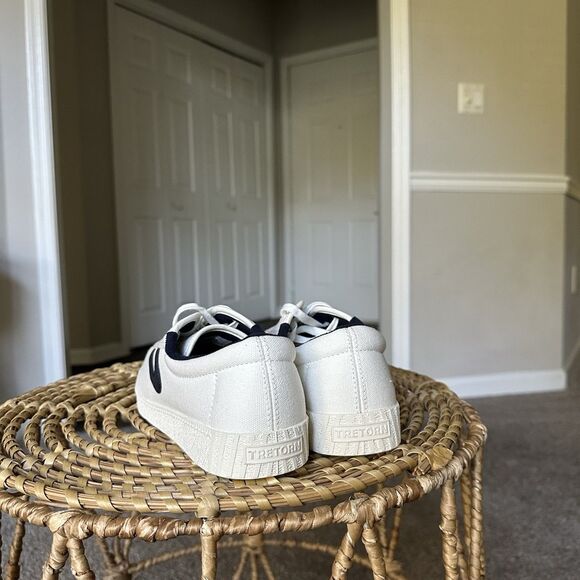 Tretorn Womens NYLITE PLUS CANVAS NAVY BLUE/WHITE Sneaker US Sz 9 NWOT - Picture 4 of 11